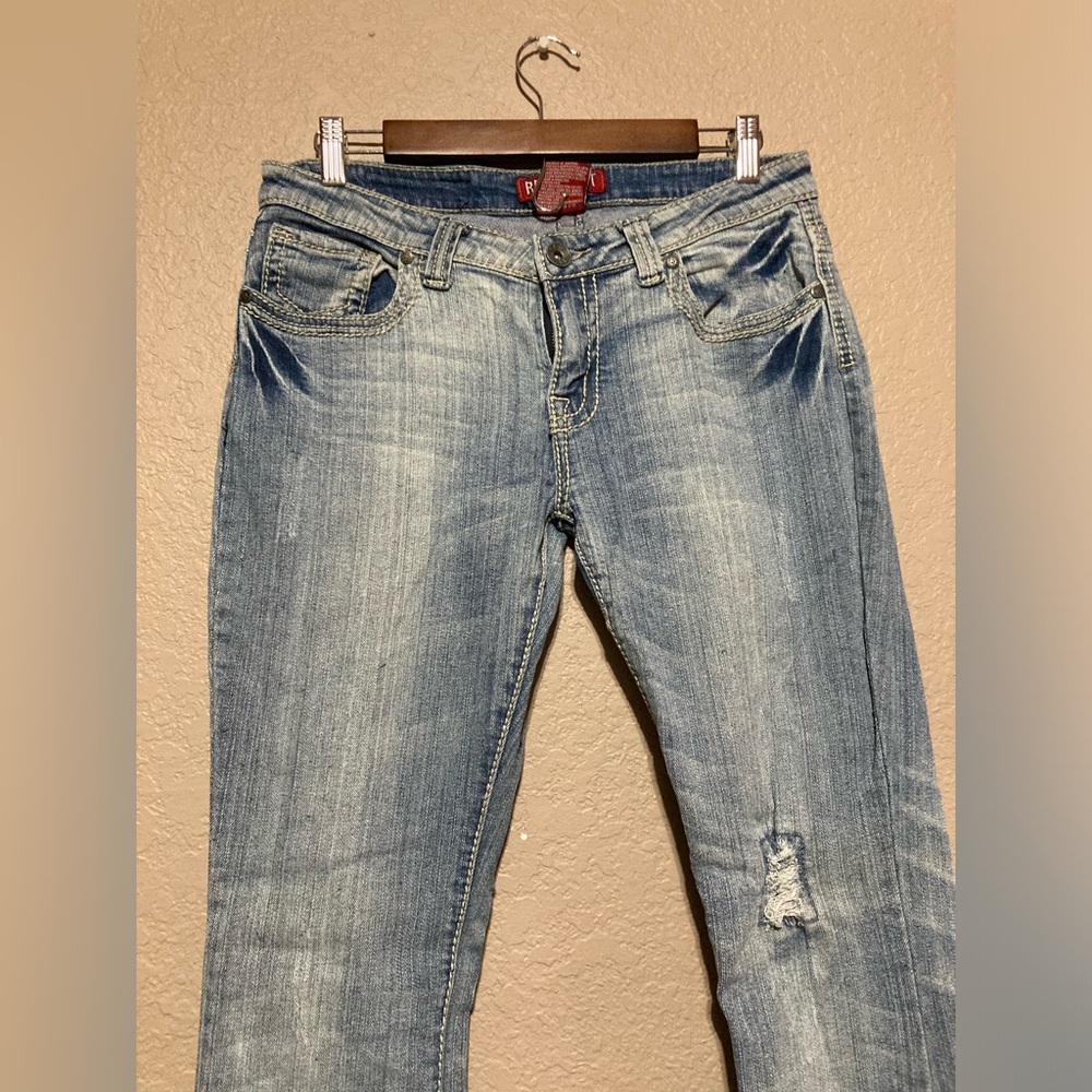 Red Rivet Jeans - Picture 3 of 5